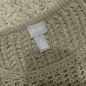 Chico's Tops - Chico's Size 3 Crochet Top Chico's Tops - Chico's Size 3 Crochet Top